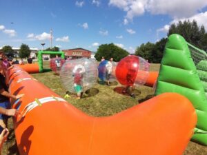 Bubble futbal v aréne – prenájom atrakcie